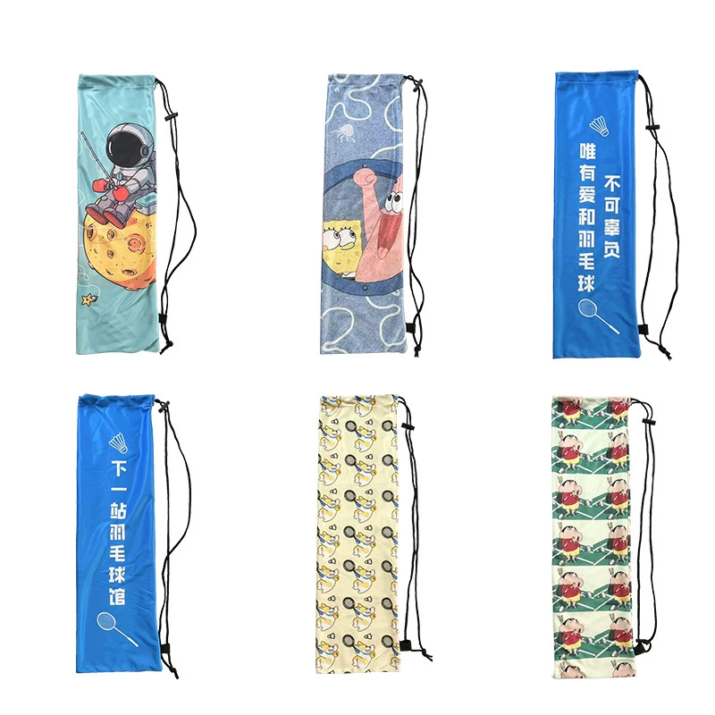 Фланелевая Защитная сумка для бадминтона чехол для ракетки портативный рюкзак сумка на шнурке сумка Регулируемая крышка для хранения сумка Мода