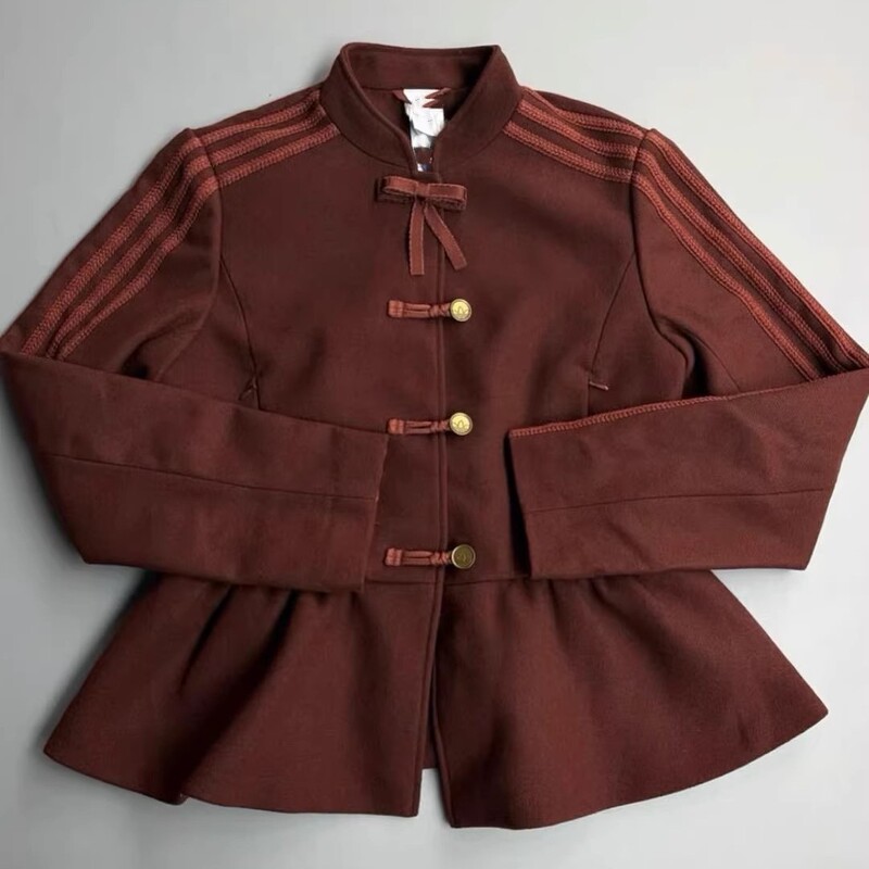 Top-Selling New Women's Clover Jacket for Autumn and Winter, New Chinese Style New Year Floral Bud Outfit, National Trend Sports Short Jacket Top-Selling New Women's Clover Jacket for Autumn and Winter, New Chinese Style New Year Floral Bud Outfit, National Trend Sports Short Jacket