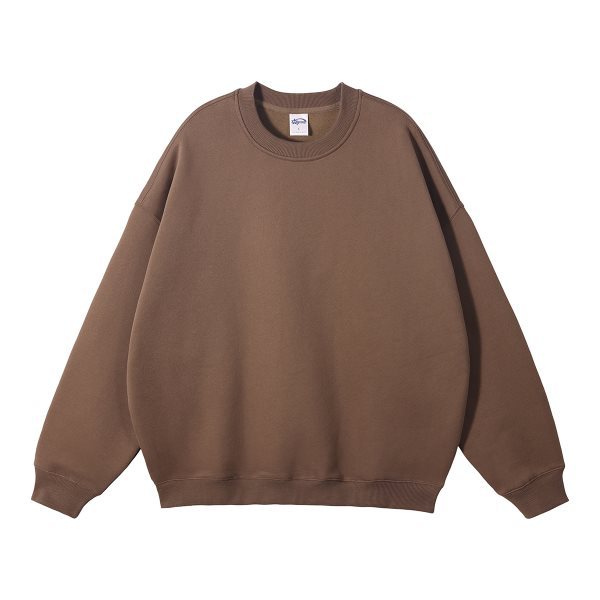 Vêtements pour hommes, nouvelle marque de mode automne et hiver, 350 grammes de dopamine plus velours épaissi, pull ample à col rond pour hommes, sweat à capuche_voghion.com