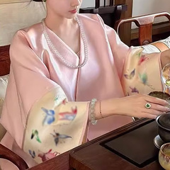 独特漂亮高级感超好看新中式国风粉色外套改良唐装上衣女2025新款
