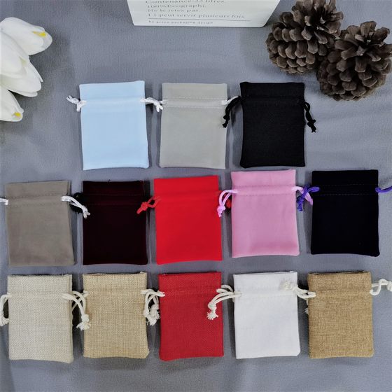 Bags Bundle Flannel Bag Dust-proof High-grade Packaging Drawstring Bag Jewelry Gift Bag Apple Storage Bag