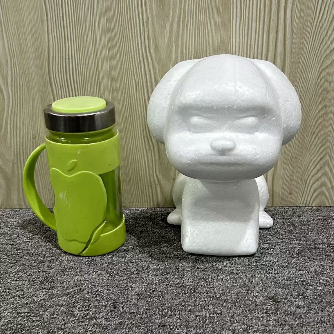 Oso de espuma directo de fábrica blanco DIY material de arreglo floral hecho a mano Día de San Valentín Rosa oso con juguete