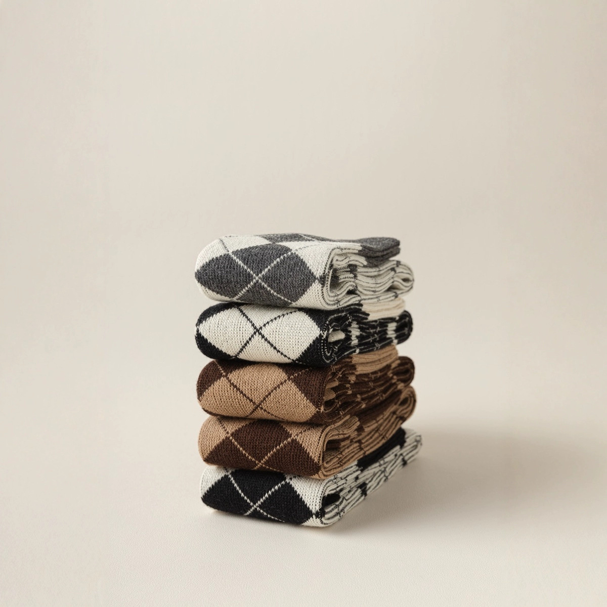 Calzini snellenti stile college britannico classico a doppia cucitura 2025d per donna, stile Argyle Ins, calzini lunghi fino al ginocchio_voghion.com