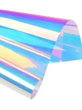 ✅蓝炫彩玻璃膜红幻彩展会婚庆装饰膜手工环创变色七彩透光镭射纸