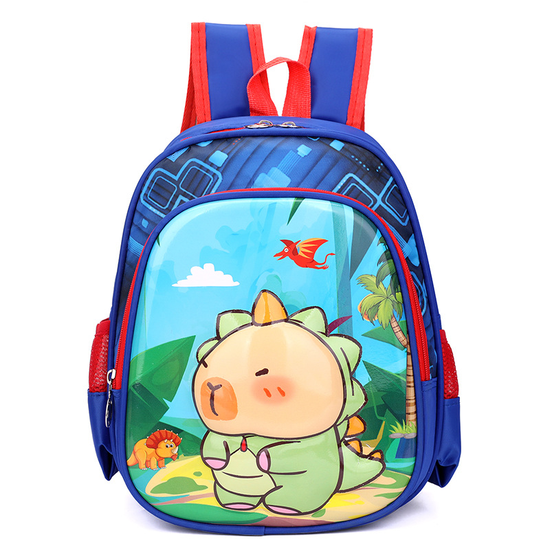 Transfronteriza mayorista de 12 pulgadas Kapibara caricatura mochila infantil encantadora mochila de jardín de infantes 3D shell
