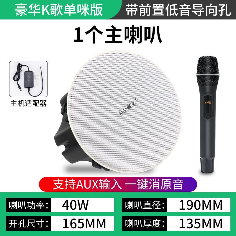 Xianke ワイヤレス Bluetooth 天井スピーカー 天井スピーカー 埋め込みスピーカー ショップ レストラン 商業用|undefined
