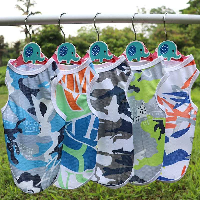 Summer sun protection clothing, ice silk pet dog vest, cool and quick-drying pet clothing, dog clothing manufacturer wholesale