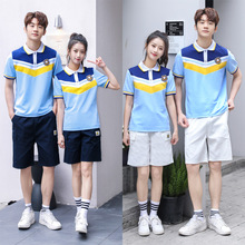 校服中学生夏装毕业班服批发 男女运动套装高中生学校服出厂价
