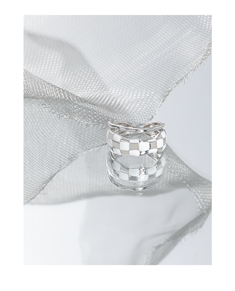 Fashion Geometric Sterling Silver Irregular Plating Open Ring 1 Piece