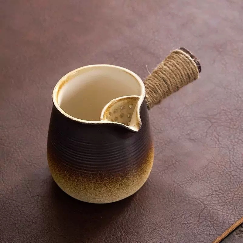 网红罐罐烤奶茶壶中式围炉煮壶耐高温侧把壶家用室内木烤奶套装