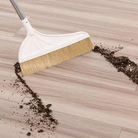 不扬灰加大加厚扫把簸箕套装刮水器不锈钢猪鬃软毛家用扫头发扫帚