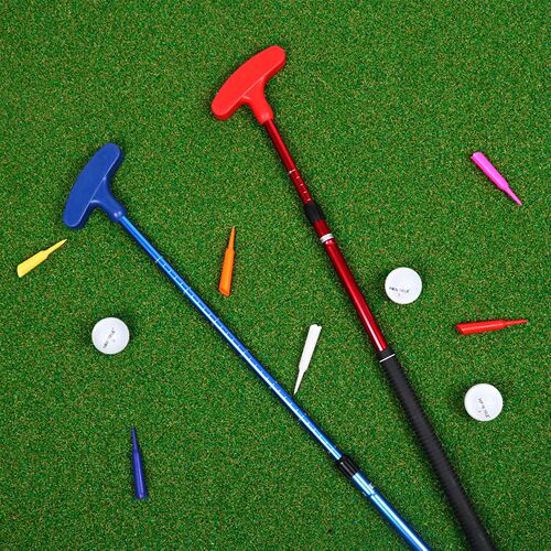 Hot-selling golf putter, double-sided telescopically adjustable club with scale, youth practice putter