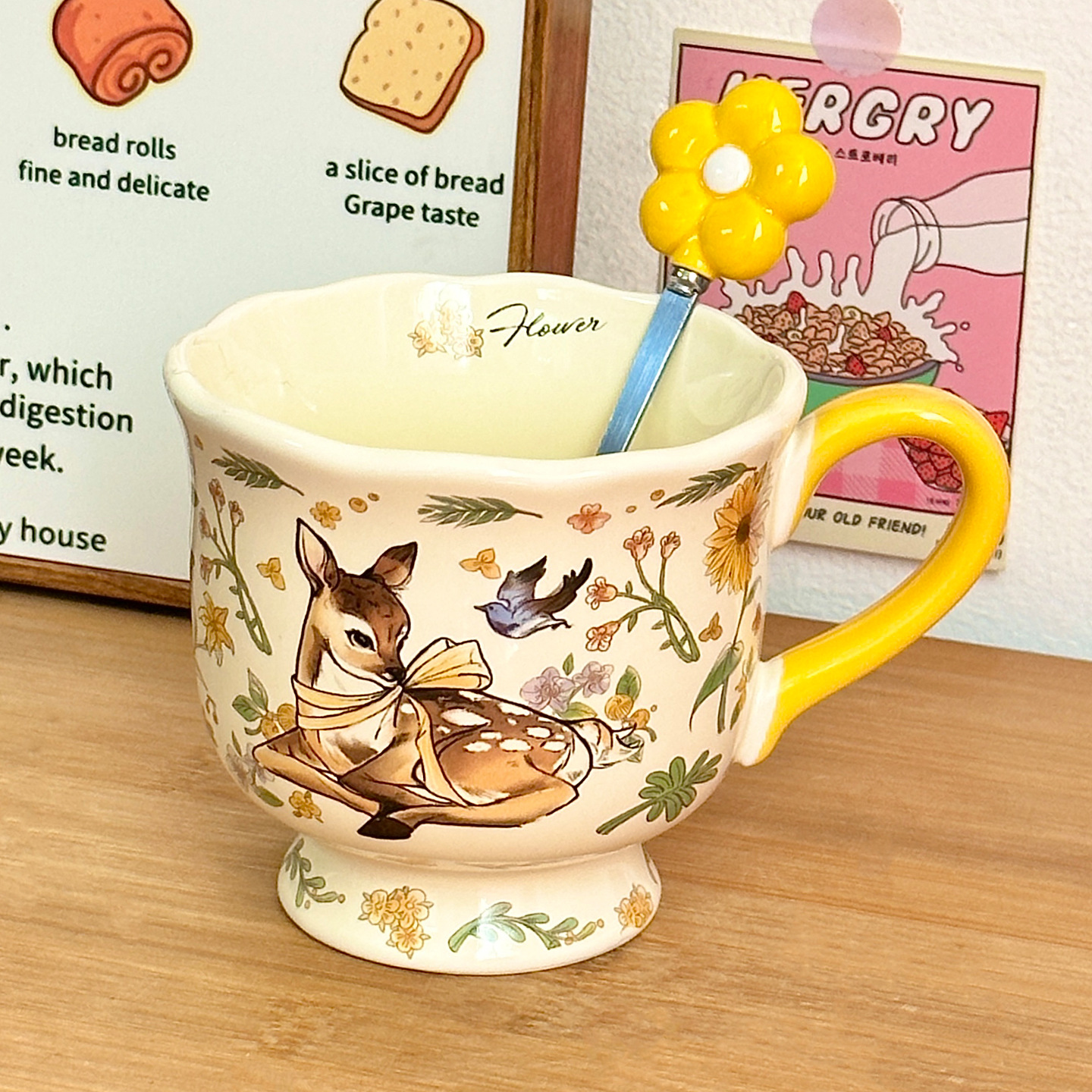 Hermosas tazas de cerámica de pie alto copas de agua caseras tazas de regalo tazas de oficina tazas de café de alto valor facial tazas de infusión