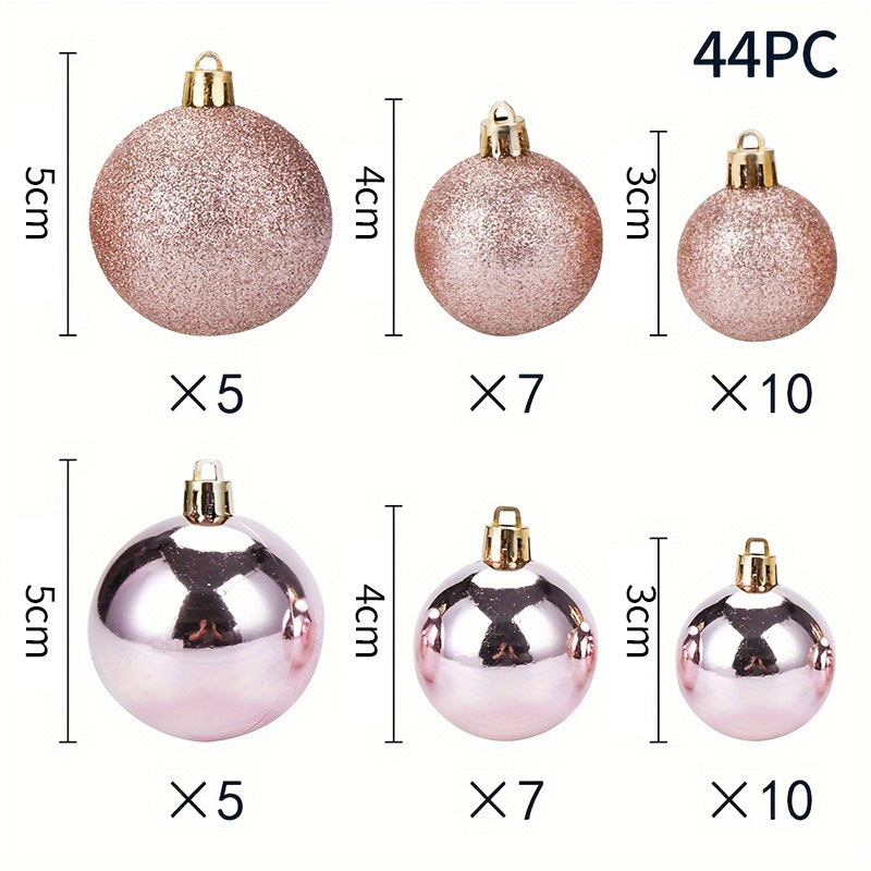 クロスボーダーホットスポットクリスマスデコレーションボール44個セットクリスマスデコレーションクリスマスツリーデコレーションペンダントメーカー|undefined