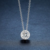 Fashionable pendant, copper platinum brand chain for key bag , 1 carat, Korean style, simple and elegant design, wholesale