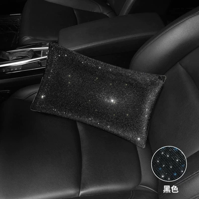Headrest — Hot Rhinestone Neck Pillow Pillow - black-diamond-gypsophila-fashion-waist