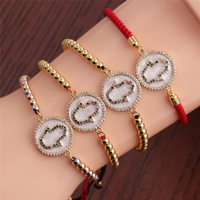 Fashion Color Zircon Micro-inlaid Palm Bracelet display picture 13