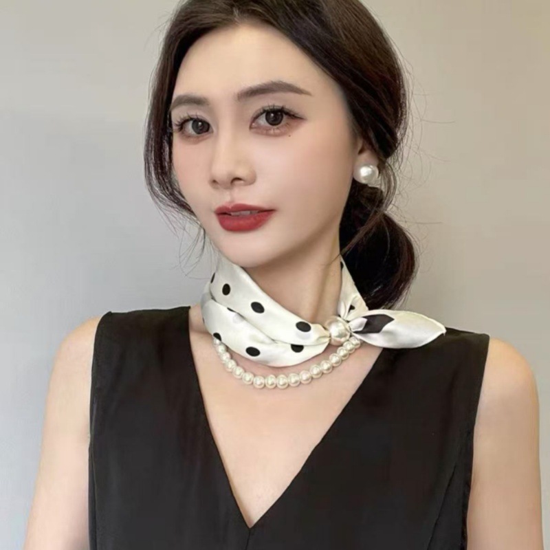 Luxe parelketting met magnetische sluiting voor dames chocker_voghion.com