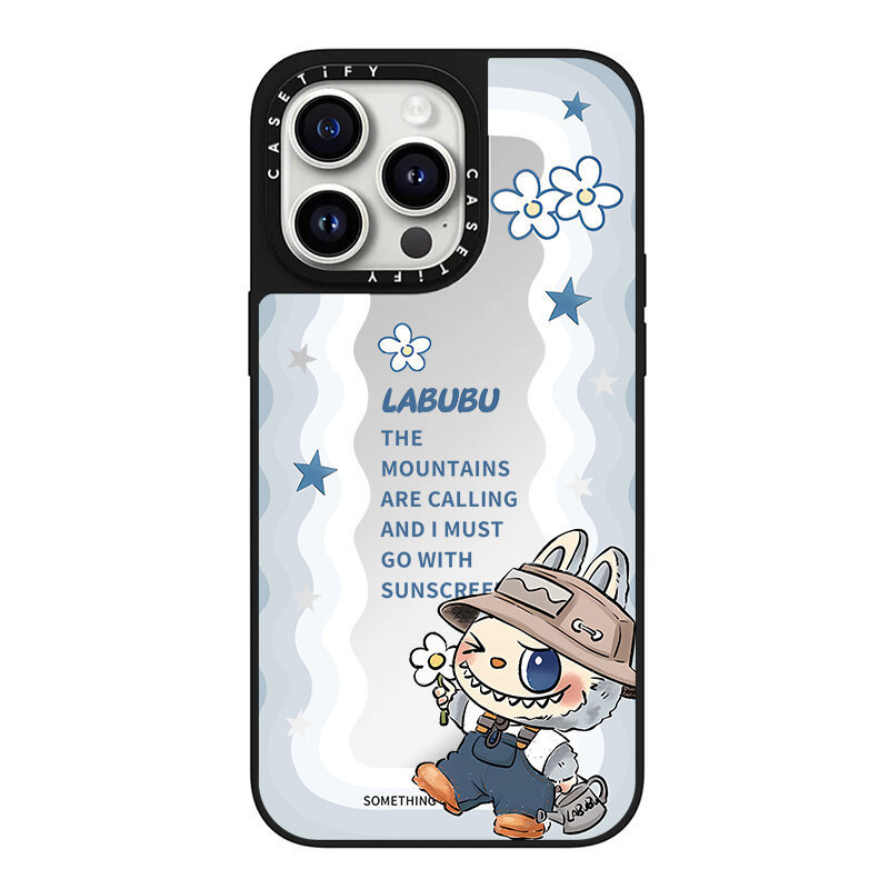 case适用iphone16拉布布图案苹果13/14手机壳镜面苹果12/15防摔壳|undefined