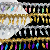 9 метров Этническая блестящая кисточка кружева, костюмы для одежды, производители латинских танцевальных кисточек.