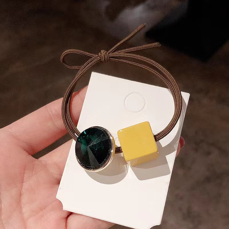 Elástico joyas de cabello de moda con frijoles frescos M anillo de cereza cuerda de cabello al por mayor de la banda de goma cabeza de 100 bolas de cabello rojo una variedad de alta elástica