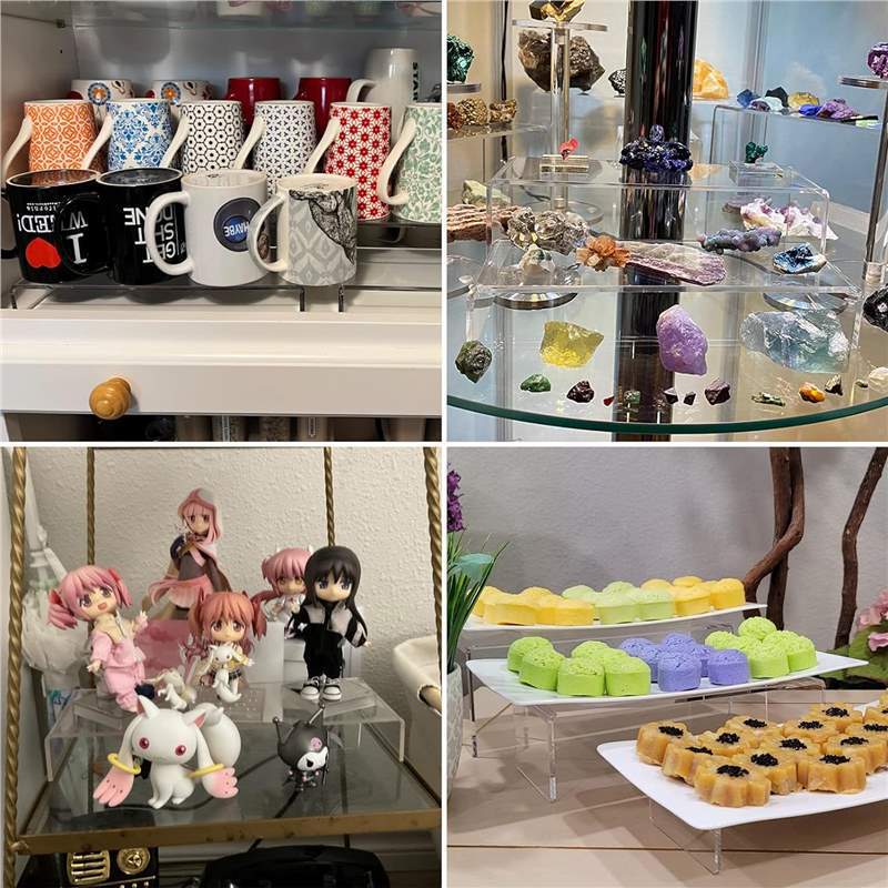 透明アクリル棚デスクトップキャビネット収納棚棚棚棚手作り商品コレクションu型展示棚|undefined