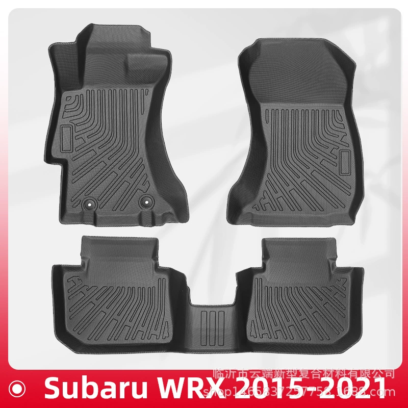 Подходит для Subaru WRX 2015-2021, коврики в салон из TPE, 3D, всепогодные, коврик в багажник