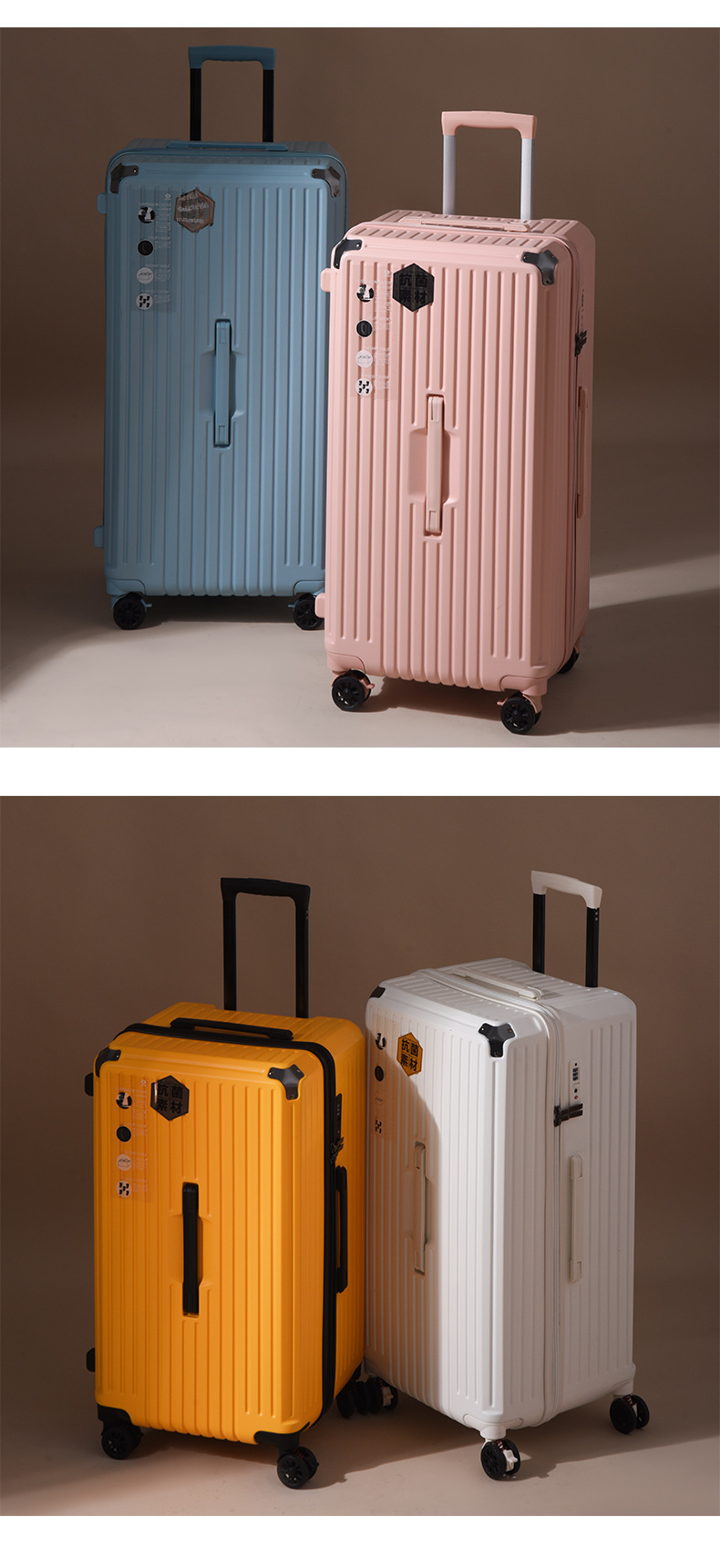 Large Capacity Student Trolley Case 28 Inch Brake Universal Wheel Luggage for Men and Women Password Zipper Suitcase 32
