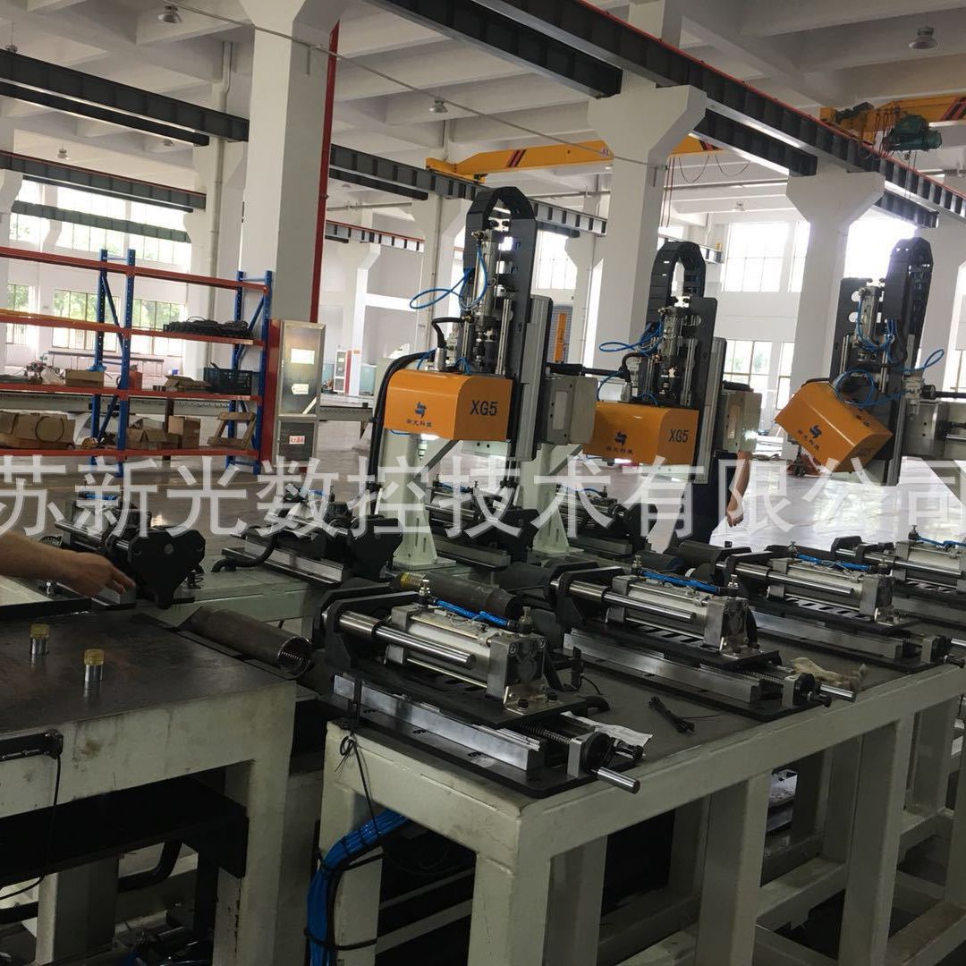 石油钻杆接头多部位外圆内孔斜面凹槽全自动气动打标机