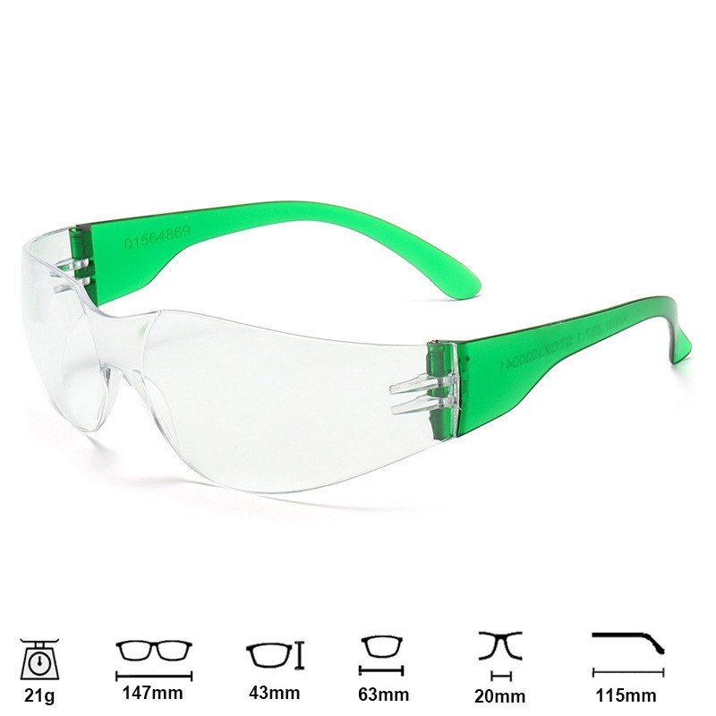 117 gafas transparentes de alta definición gafas de seguridad de trabajo anti-espuma al aire libre experimento antiquímico gafas de soldadura