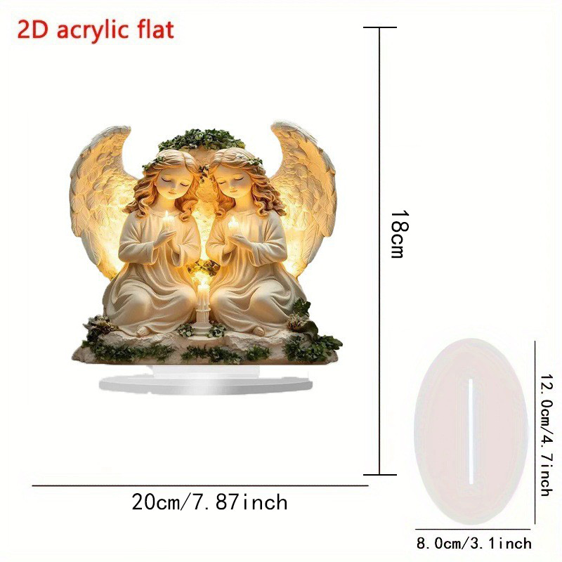 Regalos y recuerdos de Amazon Artesanía Orillas Ángel Decoración de escritorio de oficina acrílico