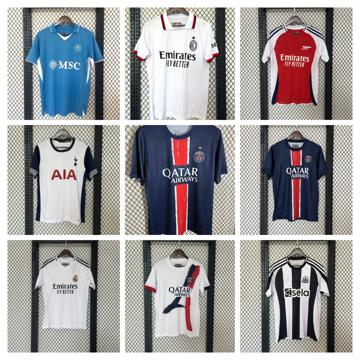 Футболка 2425 Club Paris Arsenal Chelsea Tottenham Inter Barcelona Ajax Santos