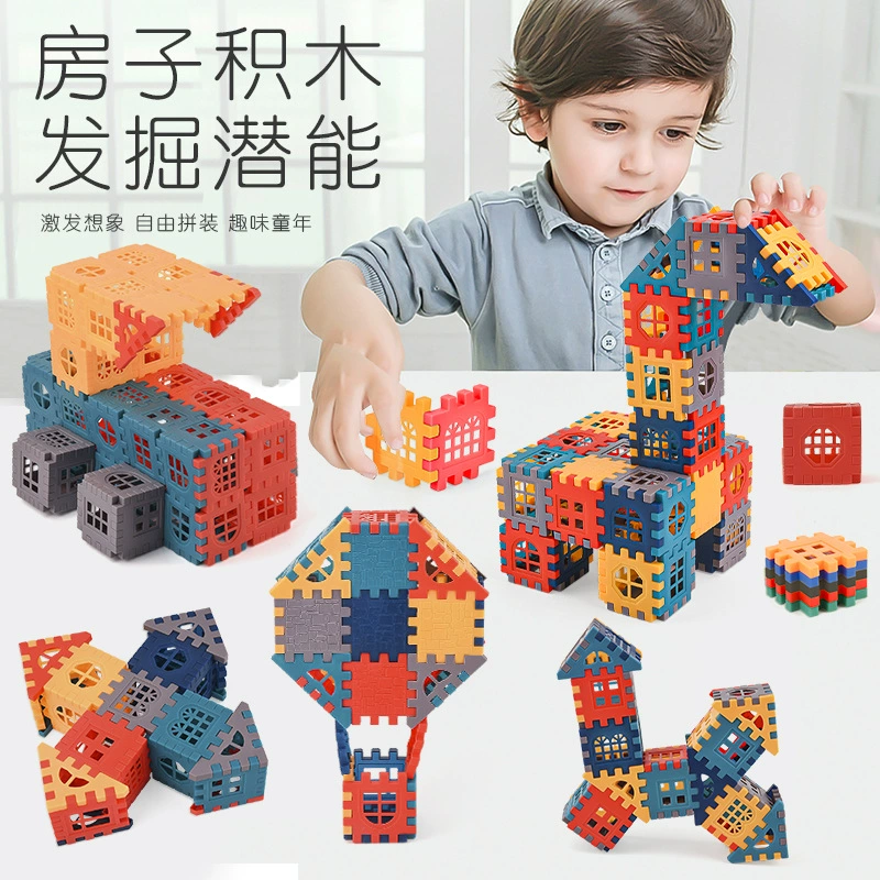 Детская развивающая настольная игрушка «сделай сам» пластиковые блоки Строительные блоки раннее образование Сборка строительные блоки Моранди