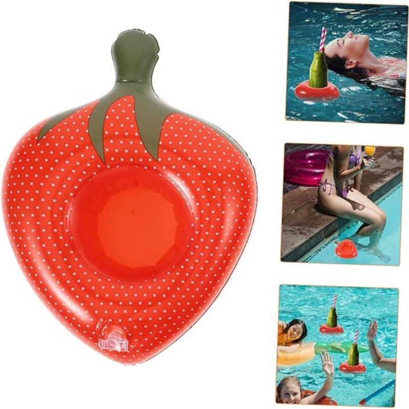 Подстаканник из ПВХ, надувной поплавок для воды, плавающий поплавок для бассейна, изысканный держатель для напитков.
