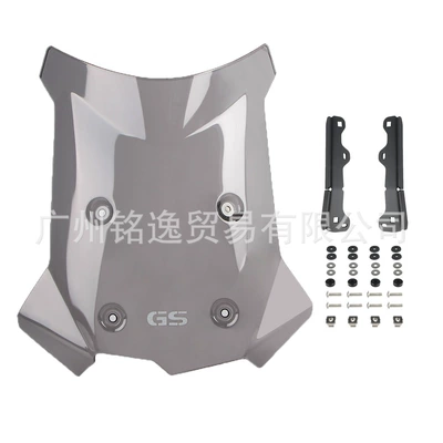 Windshield Heightened Windshield with – Motorcycle front windshield - black