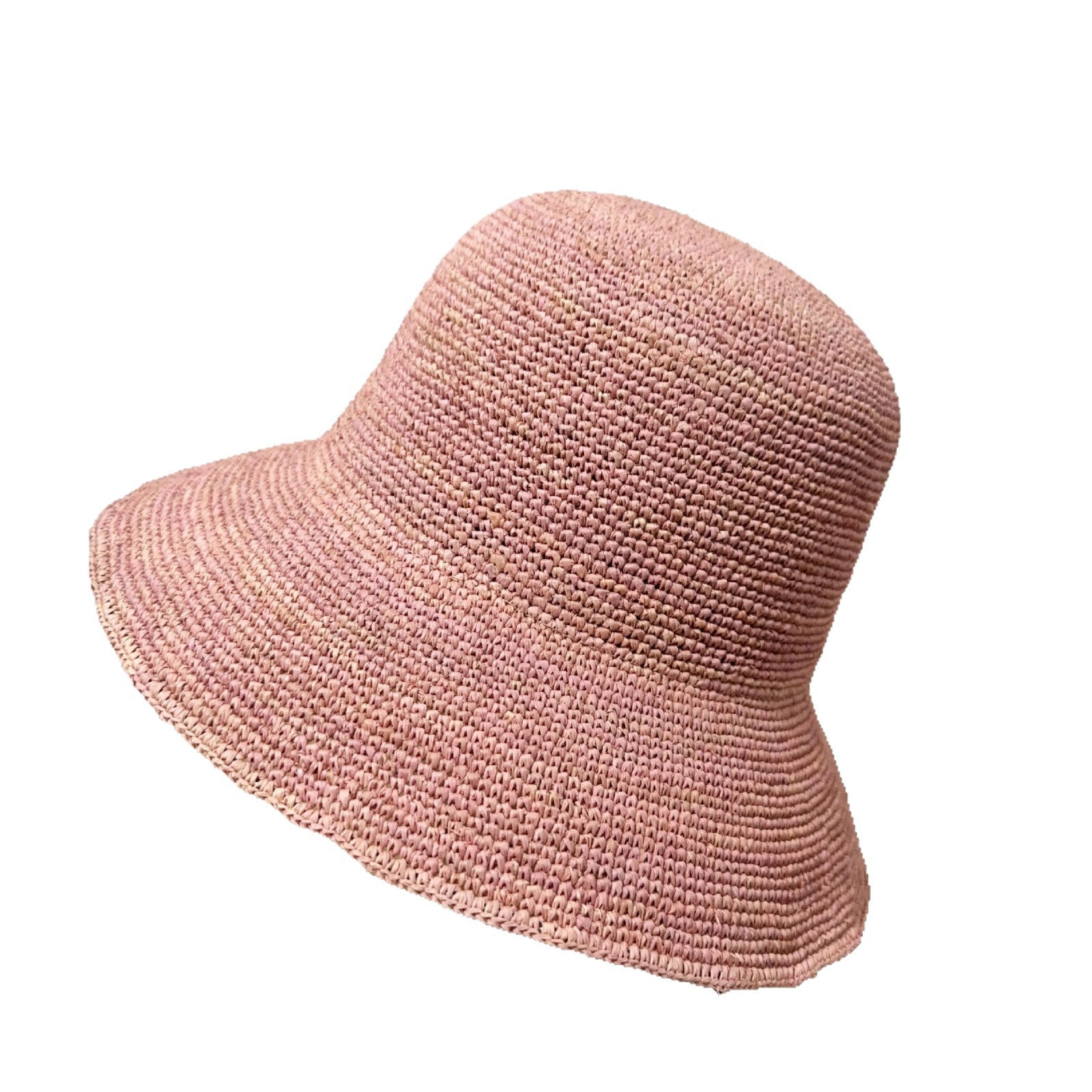 Dames raffia zonnehoed met brede rand voor strand en vakantie_voghion.com