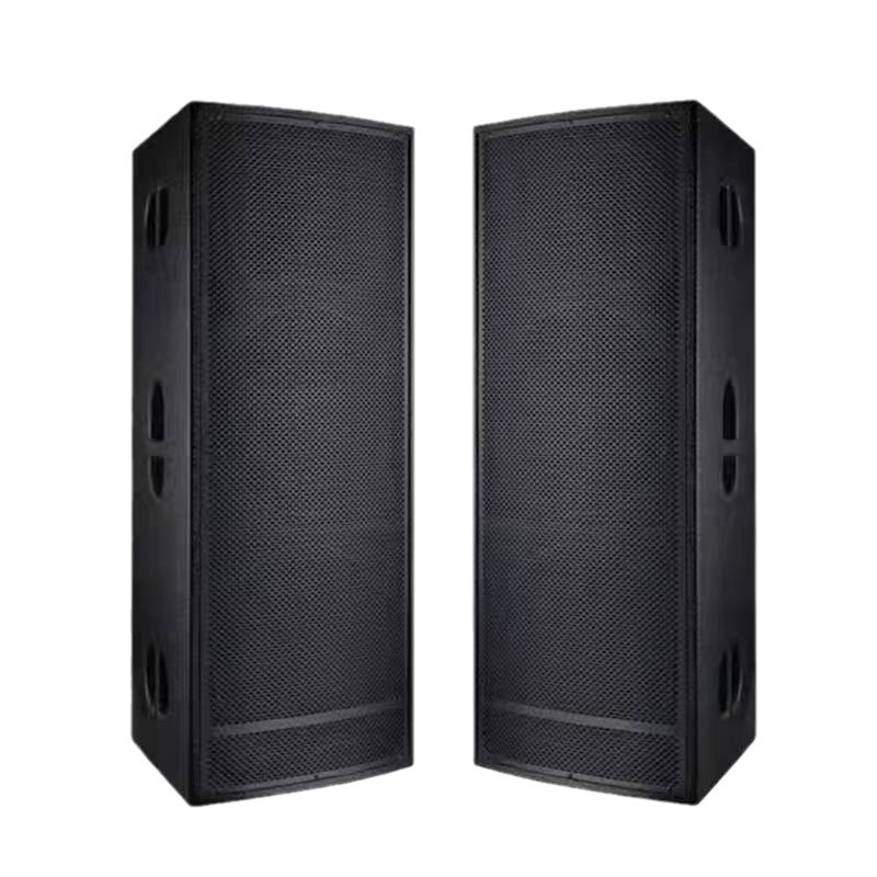 Altavoces de rendimiento al aire libre Altavoces de barra de sonido claro Altavoces duales de 15 pulgadas Audio de salón de banquetes de alta potencia