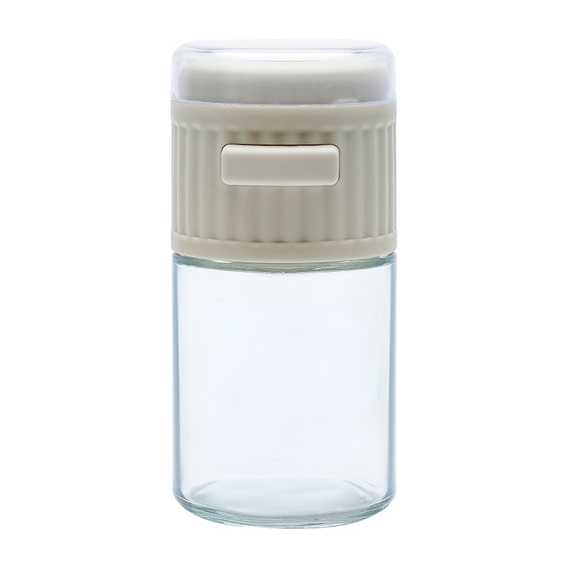 Tipo de presión de la cocina tarro de sal cuantitativa cocina condimento botella de sal de control aspersión artefacto medición sal condimento caja al por mayor