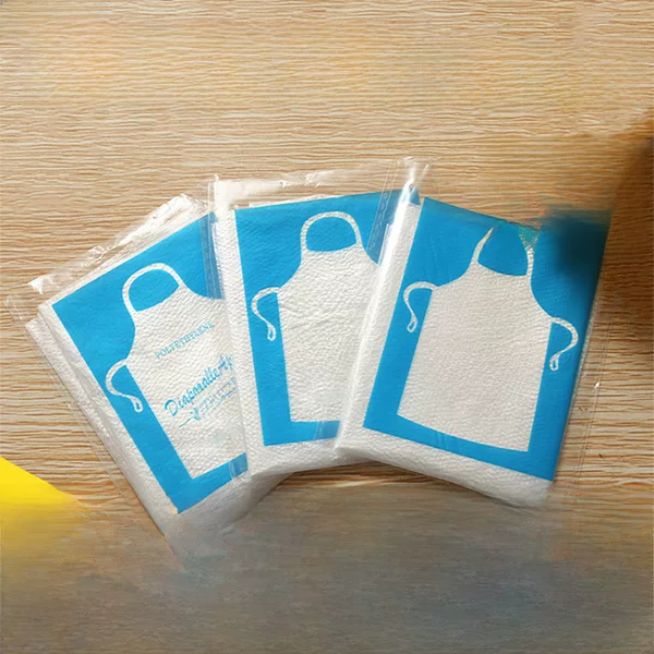 Disposable apron special for catering oil-proof adult guests thickened barbecue hot pot restaurant children plastic PE wholesale