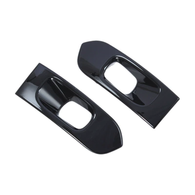 Other Automotive Exterior Supplies: Headlight Eyebrow, Rear Trim, Window - bright-black-front-fog-lampshade