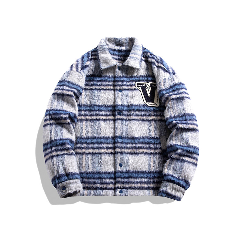 Férfi ruházat Hideg stílusú férfi ruházat, csúcskategóriás nemzeti trendi kabát, férfi könnyű luxus tavaszi és őszi francia páros ruházat, tyúklábmintás kabát_voghion.com