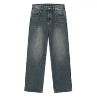 MTLCLOTHES мужская одежда | Новые прямые джинсы Four Seasons в Корейском стиле, свободные джинсы в моде