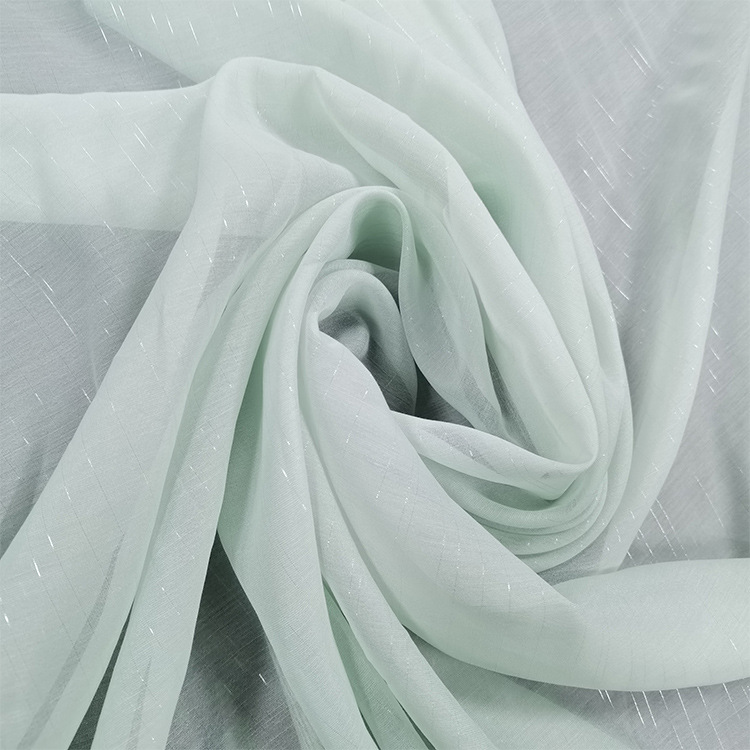 10D仿丝棉欧根纱 春夏微透雪纺衬衫汉服防晒衫面料