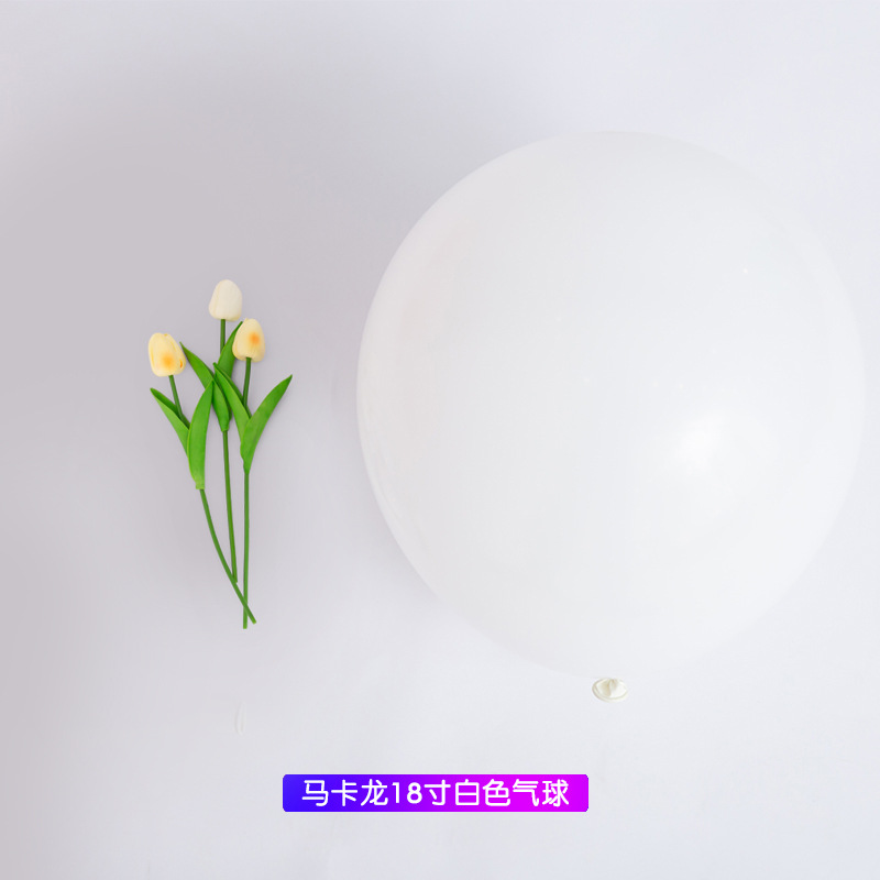 Globo mate redondo grueso, decoración de cumpleaños, decoración de estilo de fiesta, látex, globo blanco mate al por mayor