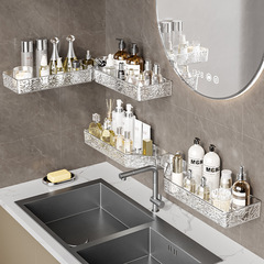 Corner Bathroom Shelf Wall-Mounted Storage No-Drill Bathroom Toilet Washroom Sink Vanity Wall Bracket