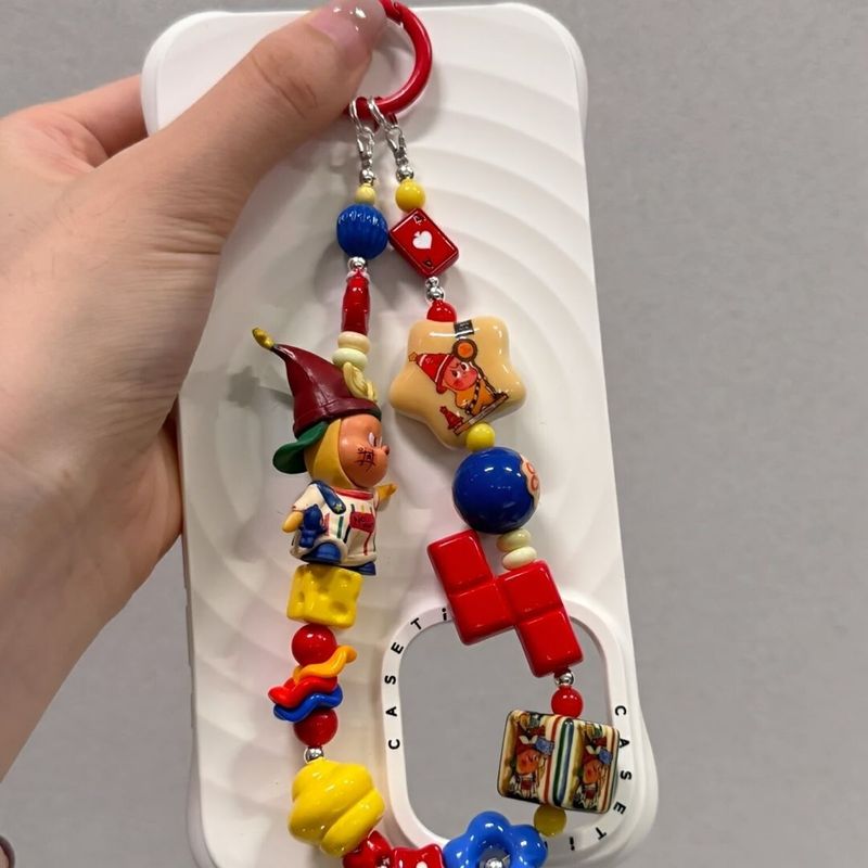 スターマンペンダントキーホルダーハンギングチェーンかわいいバルーンペンダントマットペンダントかわいい diy 携帯電話ハンギングチェーン|undefined