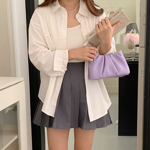 High-end textured cloud bag 2024 summer fashion fairy pearl wrist trend handbag crossbody pleated bag for women