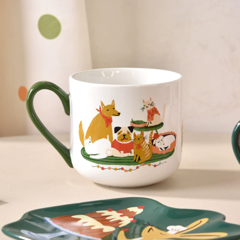 Оригинальный дизайн творческий мультяшный керамический cup большая ёмкость кружка бытовая вода чашка кофе сувенир оптом