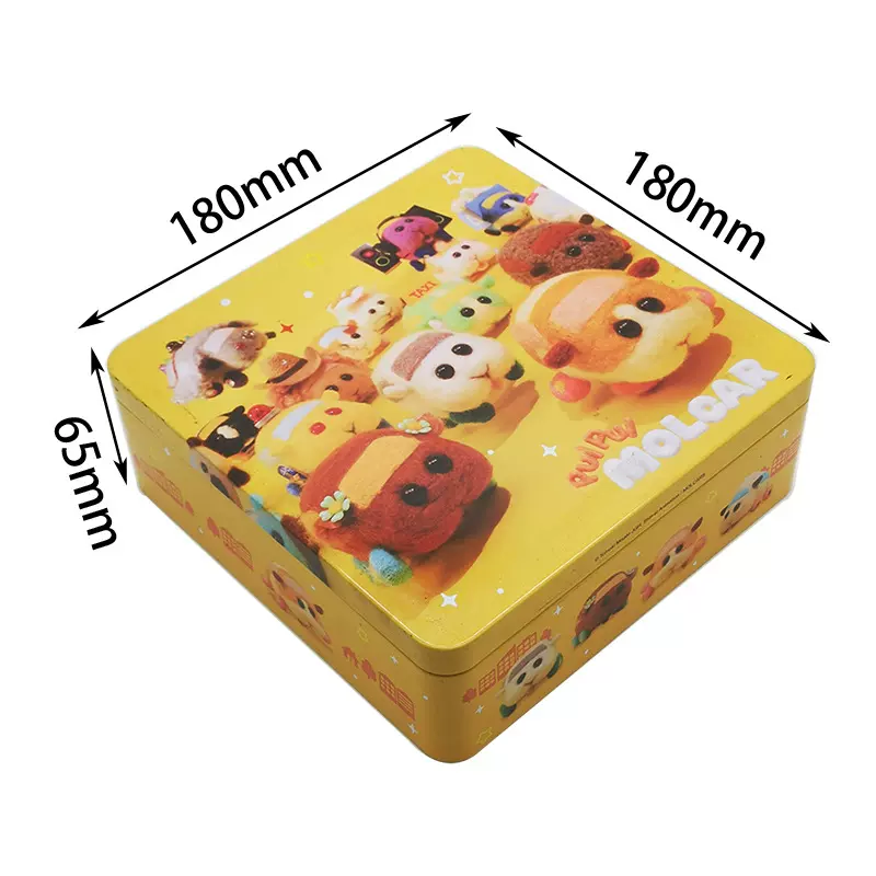 铁皮工艺品生产工厂马口铁罐定制新颖180缩口高档曲奇饼干铁盒