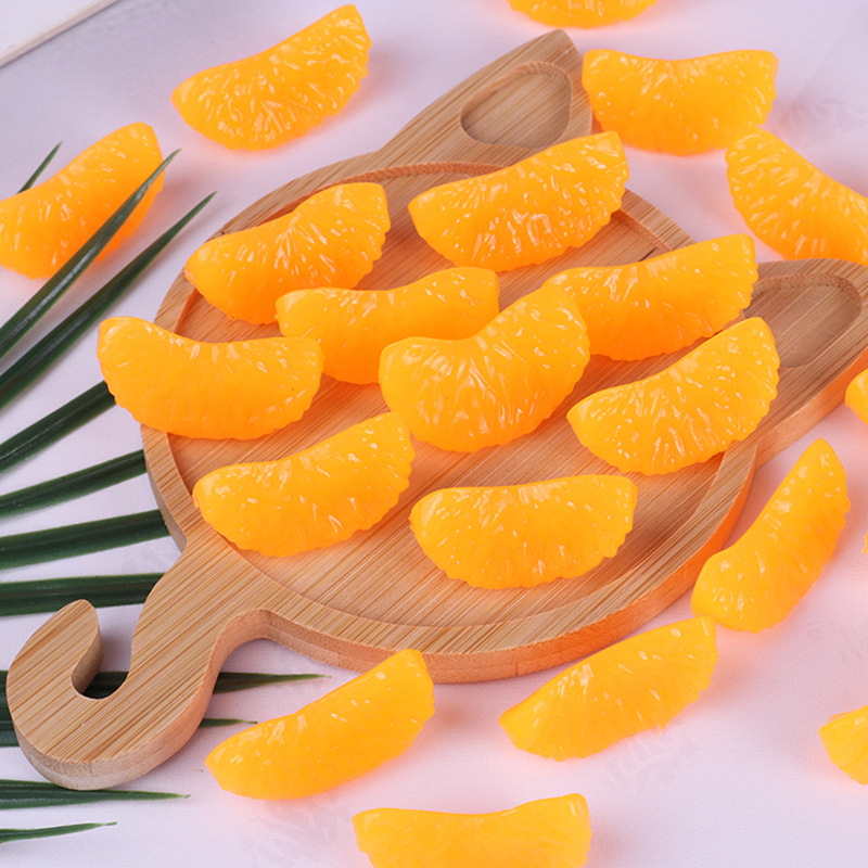 Simulación creativa de pétalos de naranja amasar música fruta artefacto de descompresión naranja juguete de ventilación divertido juego de comida accesorios de bricolaje